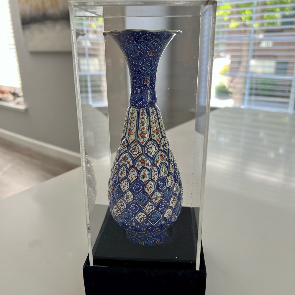 Blue and White Decorative Vase